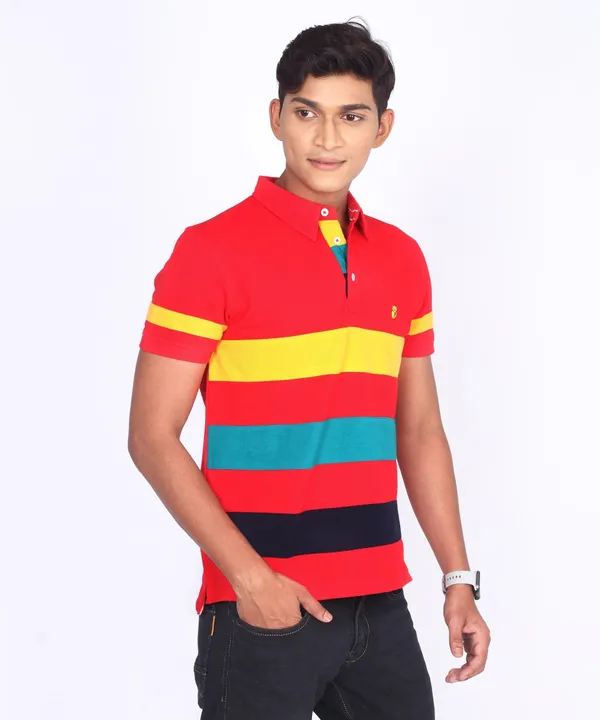 Red_Regular_Fit_Polo_T-Shirt_For_Men