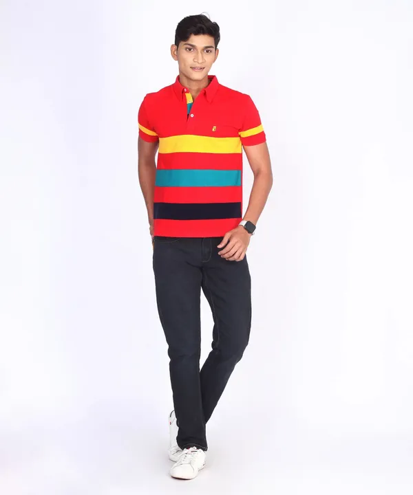 Red_Regular_Fit_Polo_T-Shirt_For_Men