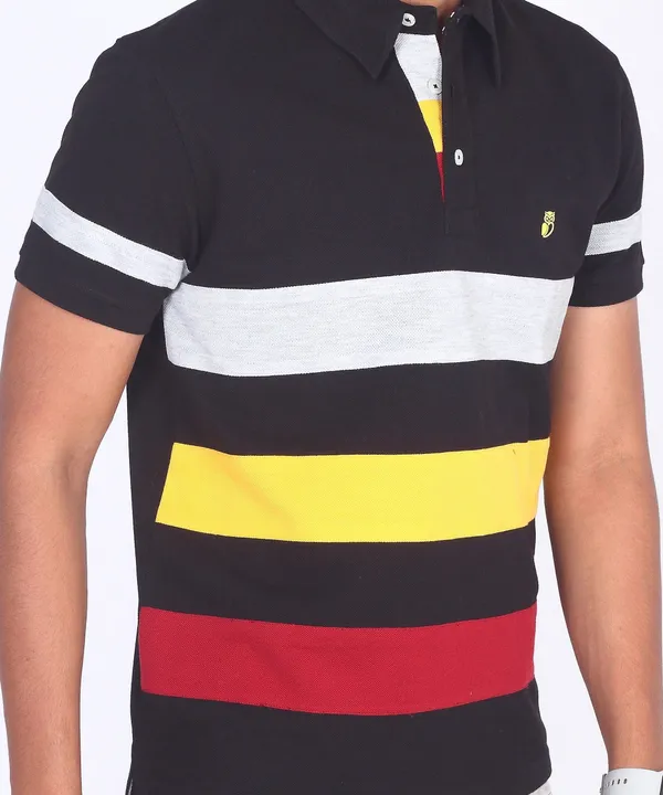 Black_Regular_Fit_Polo_T-Shirt_For_Men