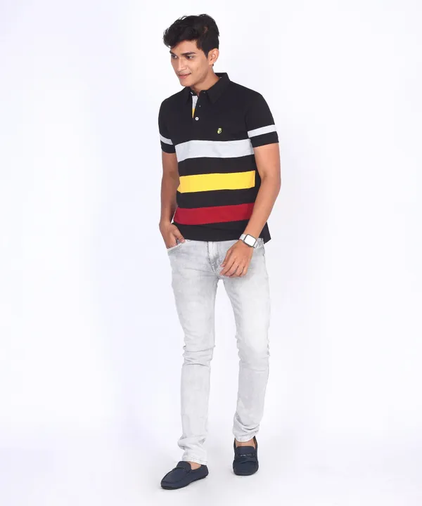 Black_Regular_Fit_Polo_T-Shirt_For_Men