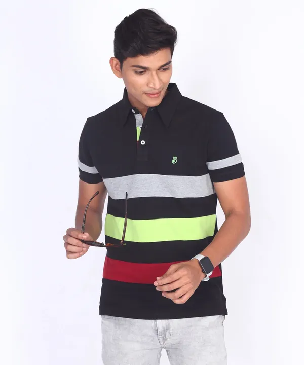 Black_Regular_Fit_Polo_T-Shirt_For_Men