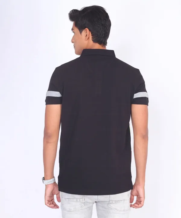 Black_Regular_Fit_Polo_T-Shirt_For_Men