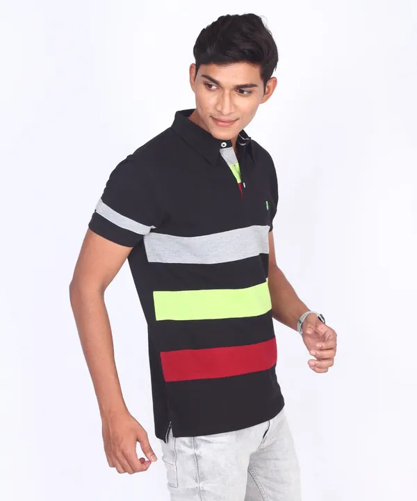 Black_Regular_Fit_Polo_T-Shirt_For_Men
