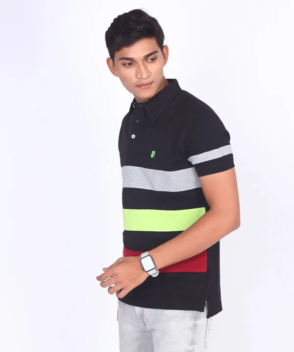 Black_Regular_Fit_Polo_T-Shirt_For_Men