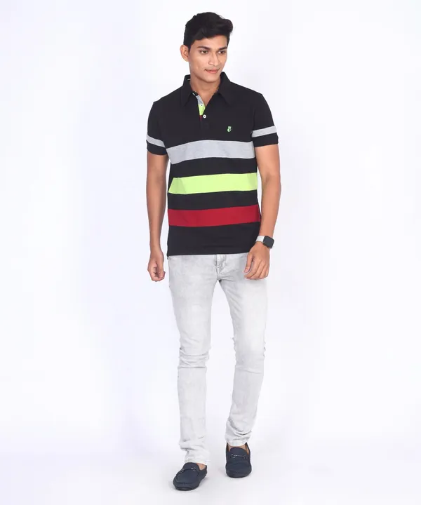 Black_Regular_Fit_Polo_T-Shirt_For_Men