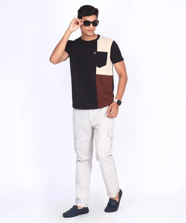 Black_Round_Neck_Regular_Fit_T-Shirt_For_Men