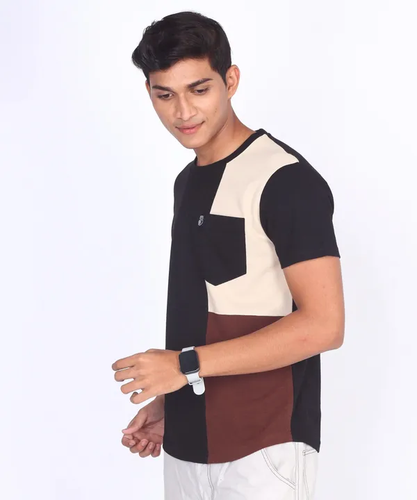 Black_Round_Neck_Regular_Fit_T-Shirt_For_Men