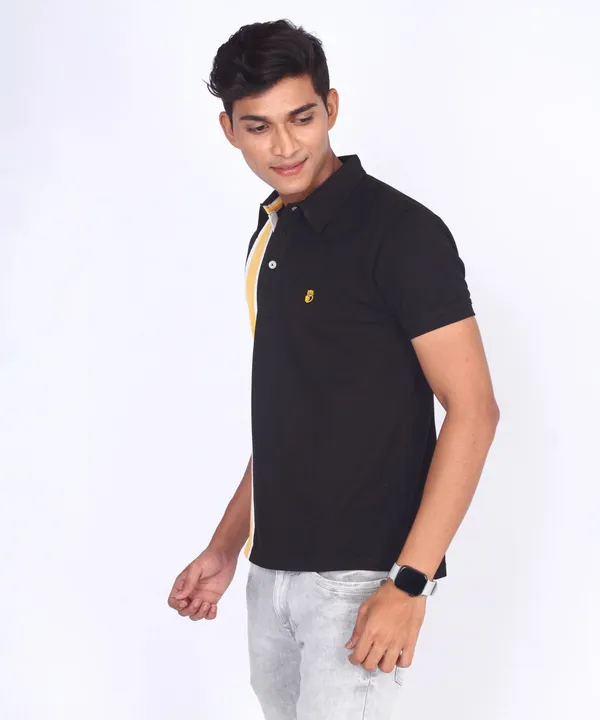 Black_Regular_Fit_Polo_T-Shirt_For_Men