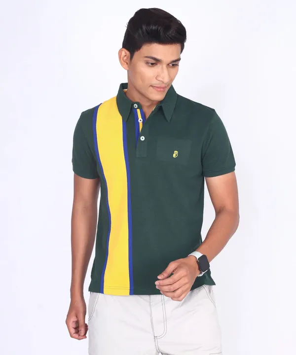 Green_Regular_Fit_Polo_T-Shirt_For_Men