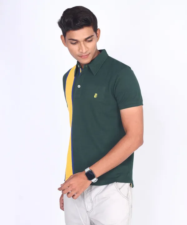 Green_Regular_Fit_Polo_T-Shirt_For_Men