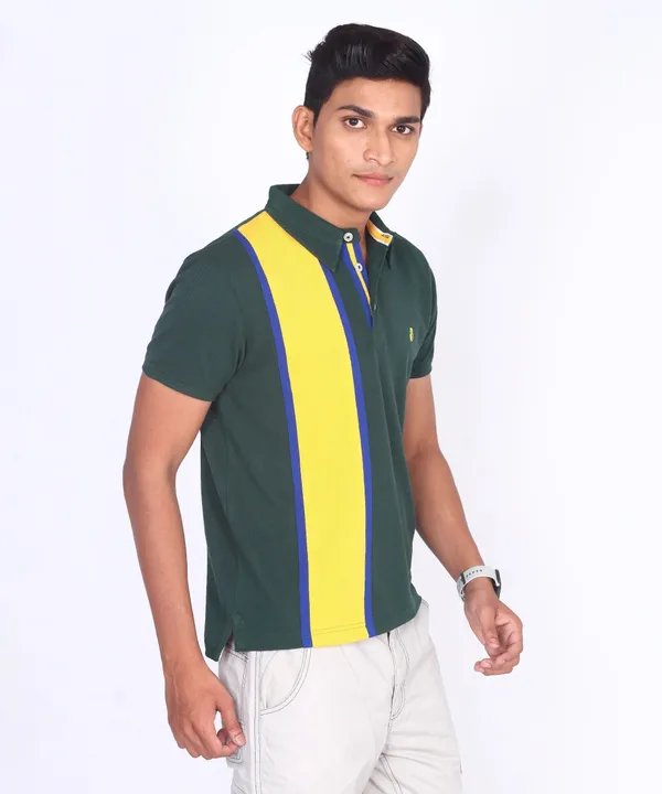 Green_Regular_Fit_Polo_T-Shirt_For_Men