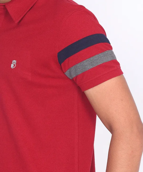 Maroon_Regular_Fit_Polo_T-Shirt_For_Men