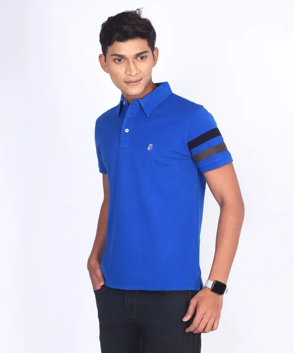 Blue_Regular_Fit_Polo_T-Shirt_For_Men