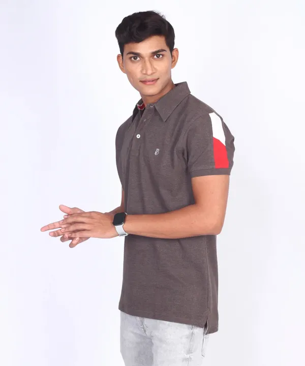 Charcoal_Regular_Fit_Polo_T-Shirt_For_Men