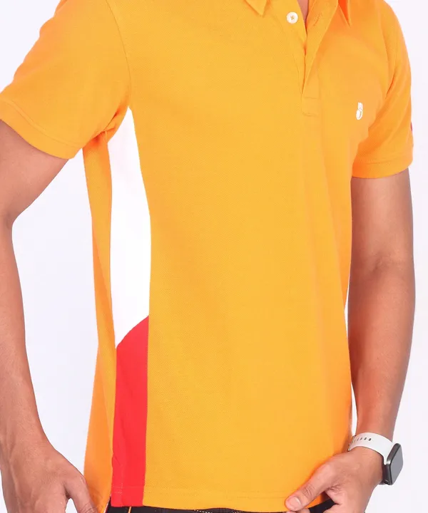 Orange_Regular_Fit_Polo_T-Shirt_For_Men