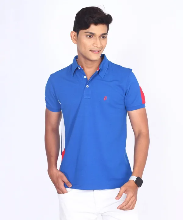 Blue_Regular_Fit_Polo_T-Shirt_For_Men