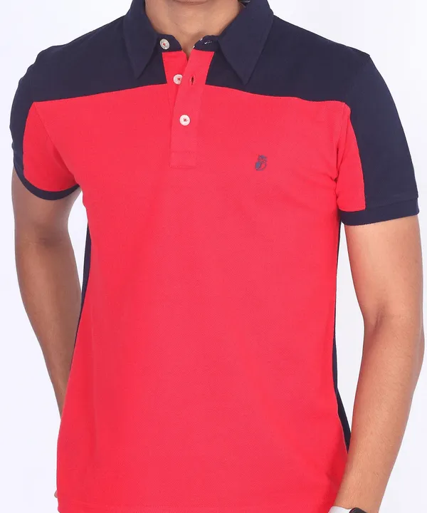 Red_&_Navy_Regular_Fit_Polo_T-Shirt_For_Men