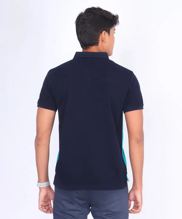 Z_Green_&_Navy_Regular_Fit_Polo_T-Shirt_For_Men