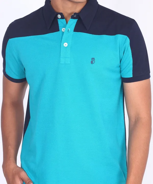 Z_Green_&_Navy_Regular_Fit_Polo_T-Shirt_For_Men
