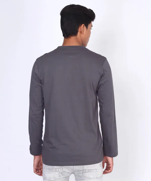 Grey_Round_Neck_Full_Sleeve_Regular_Fit_T-Shirt_For_Men