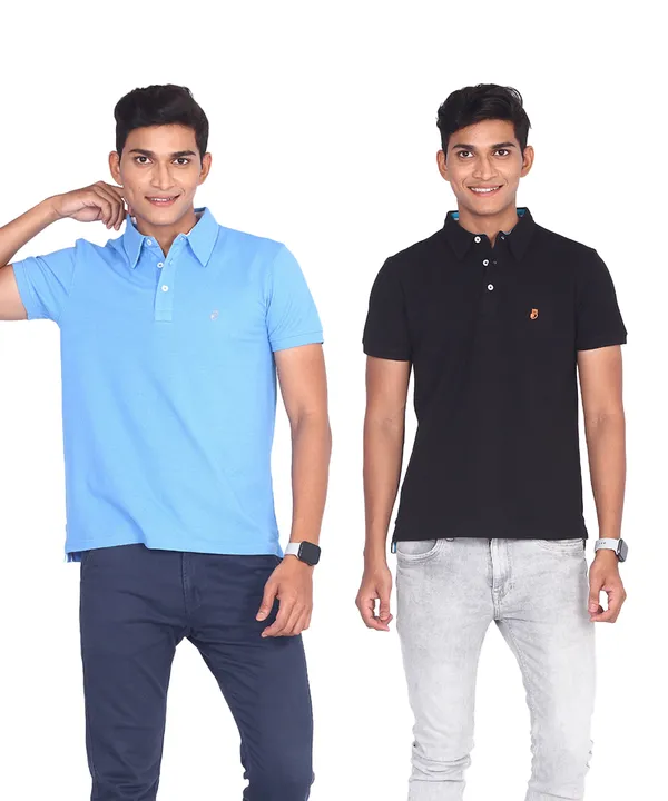 Sky_Blue_&_Black_Classic_Premium_T-Shirt_For_Men