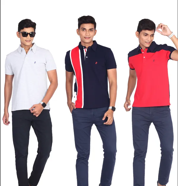 Grey_&_Navy_Blue_&_Red_Classic_Premium_T-Shirt_For_Men