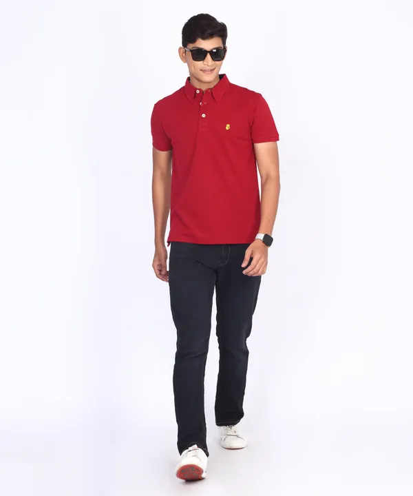 Maroon_&__Blue_Side_Show_Classic_Premium_T-Shirt_For_Men