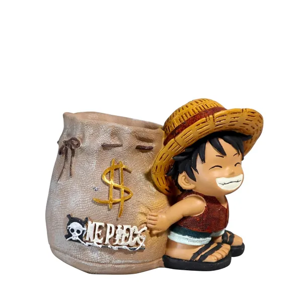 Luffy_Pen_Stand_Hand_Painted_Collectible_Stone_Cartoon_Figurine