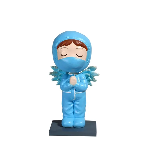 Corona_Male_Doctor_Bobblehead_Handmade_Stone_Cartoon_Figurine