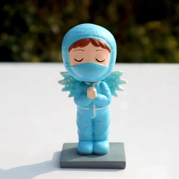 Corona_Male_Doctor_Bobblehead_Handmade_Stone_Cartoon_Figurine