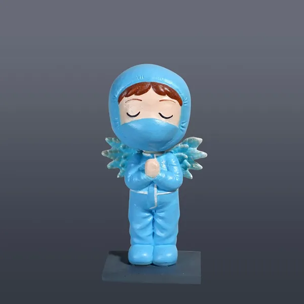 Corona_Male_Doctor_Bobblehead_Handmade_Stone_Cartoon_Figurine