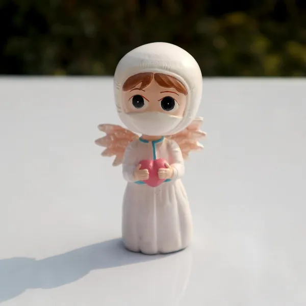 Corona_Female_Angel_Doctor_Bobblehead_Handmade_Stone_Cartoon_Figurine