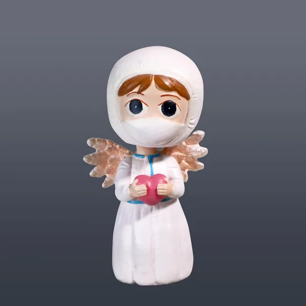 Corona_Female_Angel_Doctor_Bobblehead_Handmade_Stone_Cartoon_Figurine
