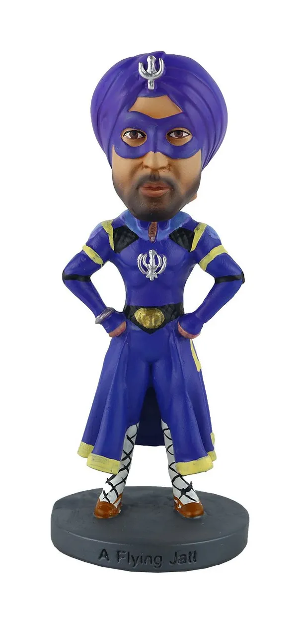 Flying_Jatt_Standing_Bobblehead_Handmade_Resin_Cartoon_Figurine