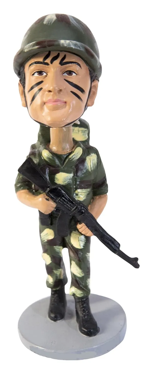 Indian_Army_Bobblehead_Handmade_Cartoon_Figurine