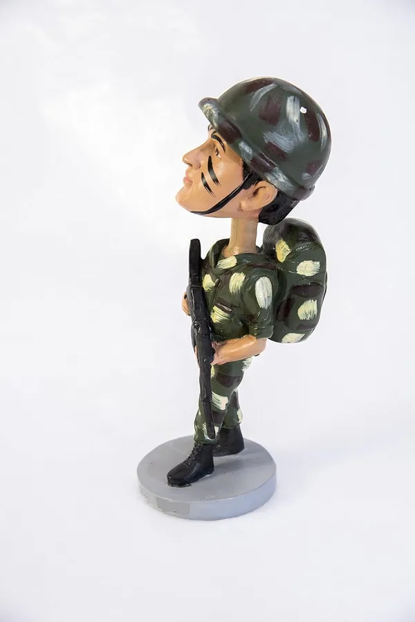 Indian_Army_Bobblehead_Handmade_Cartoon_Figurine