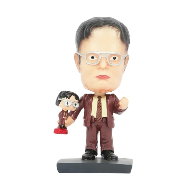 Dwight_Schrute_Bobblehead_Handmade_Resin_Cartoon_Figurine