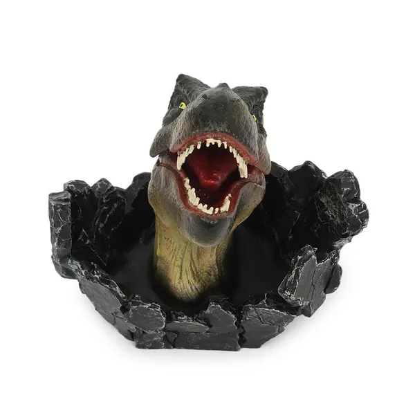 Green_Dinosaur_Bust_Hand_Painted_Collectible_Resin_Cartoon_Figurine