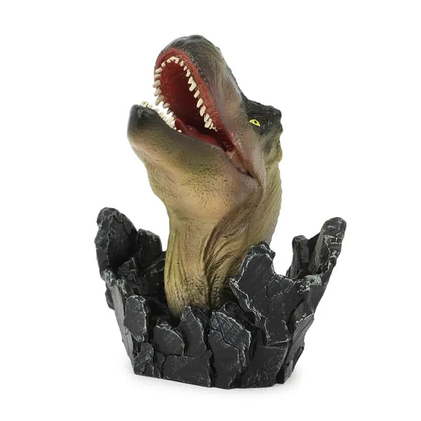 Green_Dinosaur_Bust_Hand_Painted_Collectible_Resin_Cartoon_Figurine