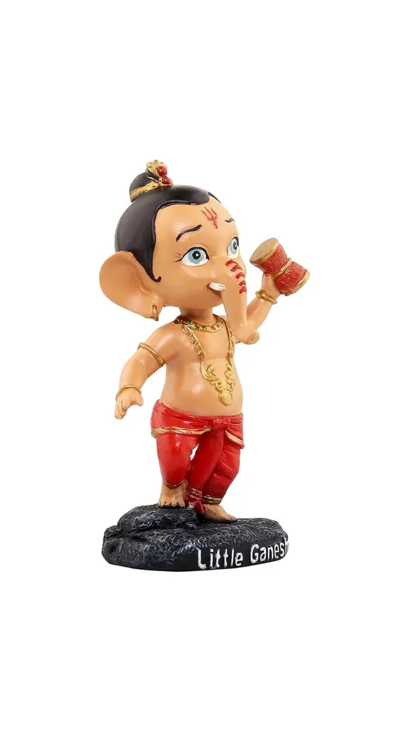 Little_Ganesha_Damru_Bobblehead_Handmade_Cartoon_Figurine