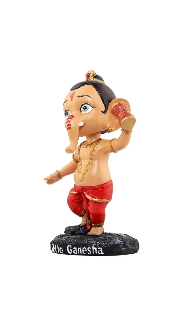 Little_Ganesha_Damru_Bobblehead_Handmade_Cartoon_Figurine