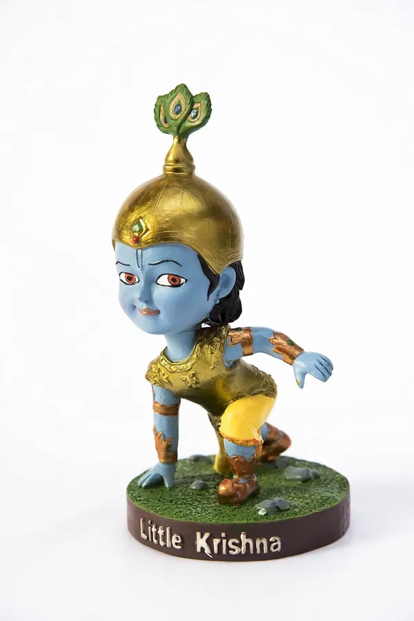 Blue_Little_Krishna_Bobblehead_Handmade_Cartoon_Figurine