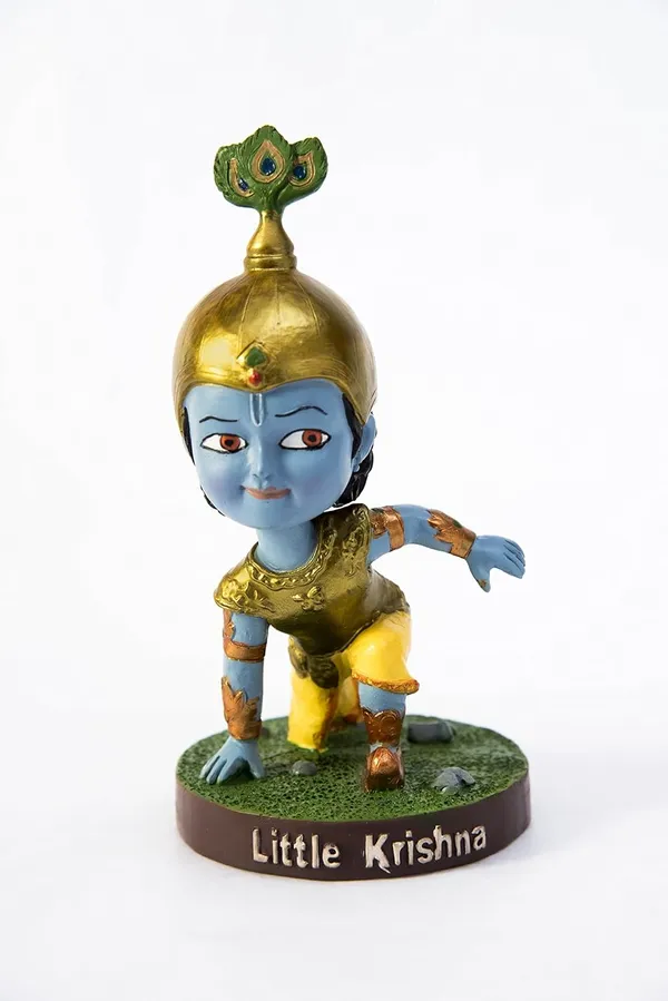 Blue_Little_Krishna_Bobblehead_Handmade_Cartoon_Figurine