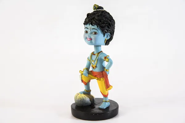 Little_Krishna_Standing_Bobblehead_Handmade_Cartoon_Figurine