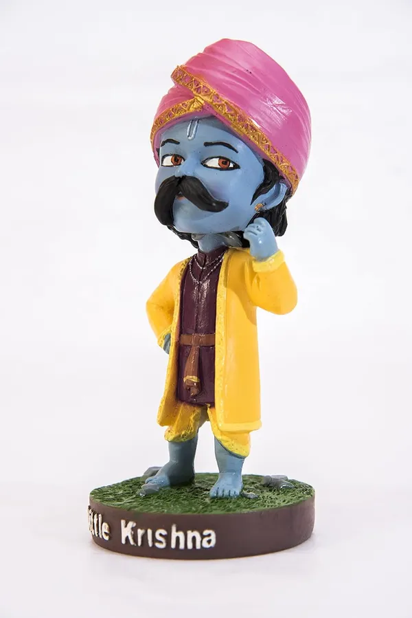 Little_Krishna_Bobblehead_Handmade_Cartoon_Figurine