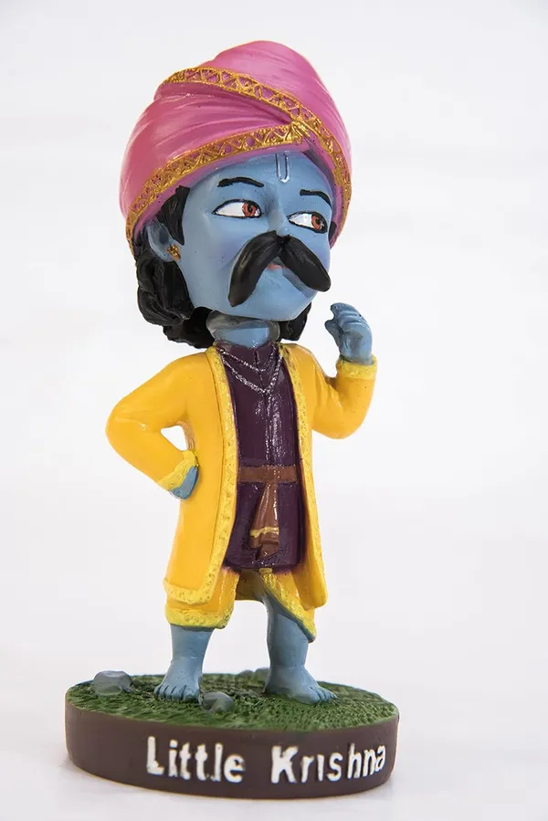 Little_Krishna_Bobblehead_Handmade_Cartoon_Figurine