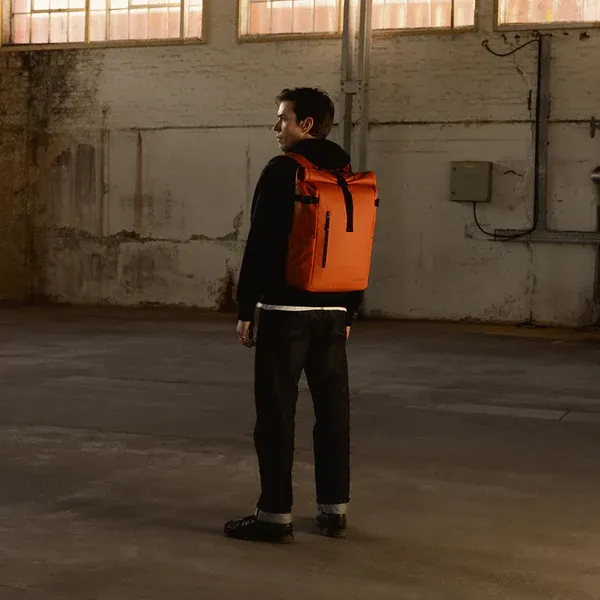 Sleek_Waterproof_16.5_L_Backpack_Laptops_+_Luggage_Strap_Stale_Orange_For_Unisex_(Pack_Of_2)