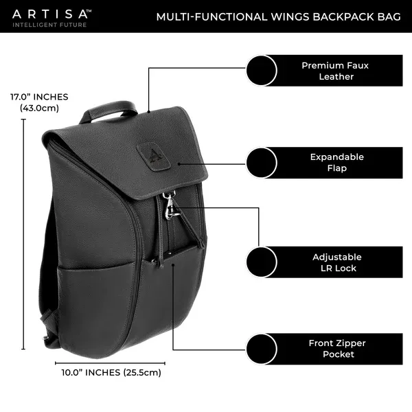 Brown_&_Black_Faux_Leather_Premium_&_Elegant_Convertible_Wings_Backpack_For_Unisex_(Pack_Of_2)