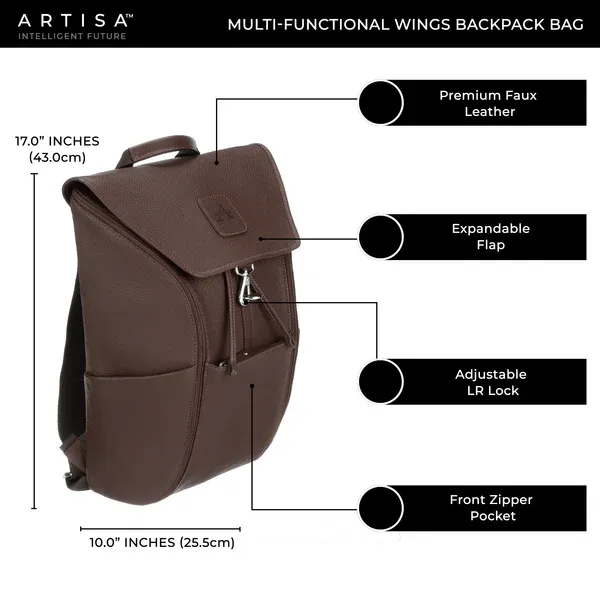 Brown_&_Black_Faux_Leather_Premium_&_Elegant_Convertible_Wings_Backpack_For_Unisex_(Pack_Of_2)
