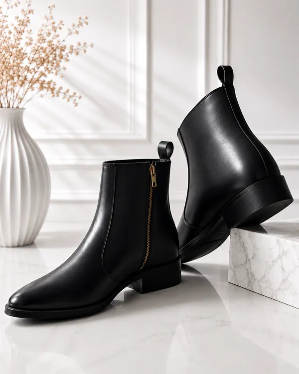 Black_Leather_Cuban_Heel__Boots_For_Men_Premium_&_Elegant